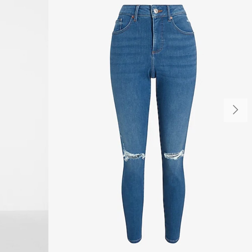 Express High Waisted Skinny Jeans